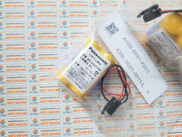 Pin Panasonic BR-AGCF2W A98L-0031-0011 6V Cho Máy CNC Fanuc Zắc Đen - Ảnh 2