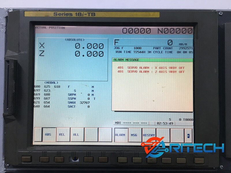 man hinh bao loi 401 servo alarm 24