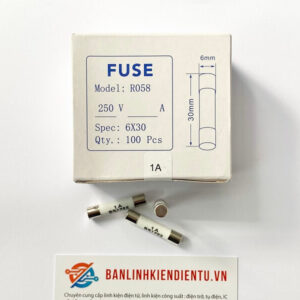 Hộp cầu chì sứ 1A 250V 6x30mm