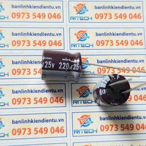 Alternative view of Tụ hóa nichicon 220uF 25V kích thước 10x15mm