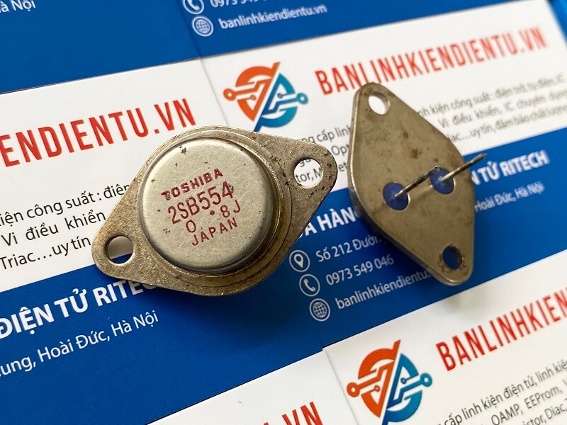 2SB554 (PNP) Transistor 180V 15A chính hãng (tháo máy) 1 2SB554 tháo máy