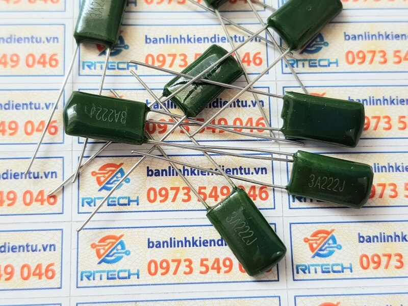 Tụ điện 3A22J 2.2nF 1000V 2200PF 2 Tụ điện 3A22J 2.2nF 1000V 2200PF - Ảnh 2