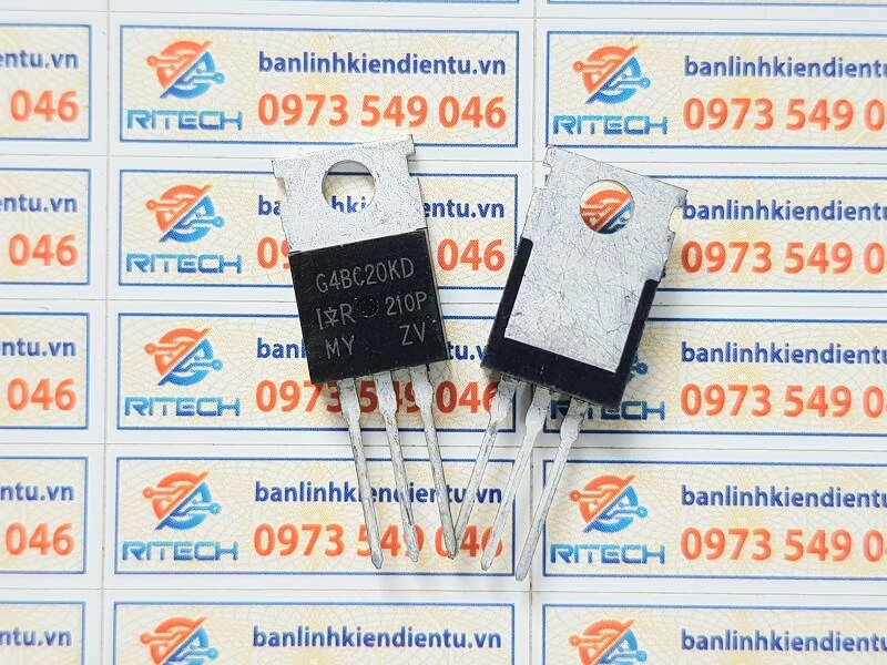 IRG4BC20KD, G4BC20KD IGBT 9A/600V TO-220 (Mới) 1 IRG4BC20KD, G4BC20KD IGBT 9A/600V TO-220 (Mới)