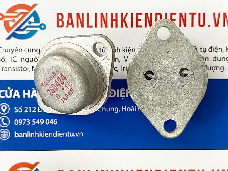 Transistor NPN 2SD424 180V 15A Tháo máy chính hãng 1 2SD424