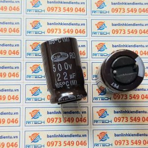 Tu hoa 22uF 500V 25x16mm chinh hang 1