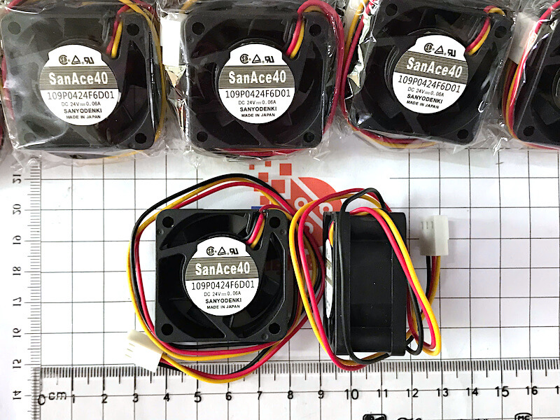 Quạt Sanyo Denki 109P0424F6D01 SanAce40 24VDC 0.06A 40x40x20mm 2 Quạt Sanyo Denki 109P0424F6D01 SanAce40 24VDC 0.06A 40x40x20mm - Ảnh 2