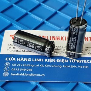 Alternative view of Tụ hóa nichicon 1500uf 35V kích thước 13x30mm