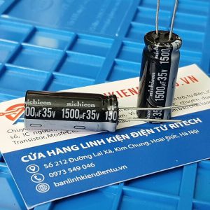 Tụ hóa nichicon 1500uf 35V kích thước 13x30mm