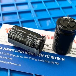 Alternative view of Tụ hóa Rubycon 200V 220uF kích thước 18x30mm