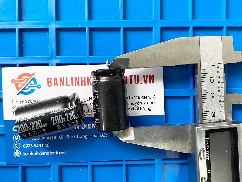 Tụ hóa Rubycon 200V 220uF kích thước 18x30mm 4 Tụ hóa Rubycon 200V 220uF kích thước 18x30mm - Ảnh 4