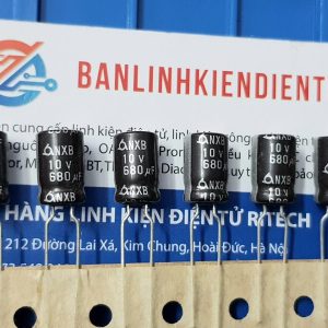 Tụ hóa 680uF 10V NXB kích thước 8x12mm