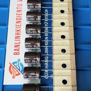 Alternative view of Tụ hóa Nichicon 68uF 63V kích thước 10x12.5mm