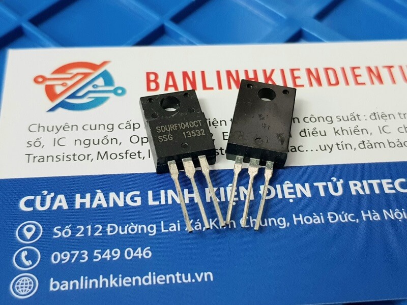 SDURF1040CT Diode 10A 400V TO-220AB 2 SDURF1040CT Diode 10A 400V TO-220AB - Ảnh 2