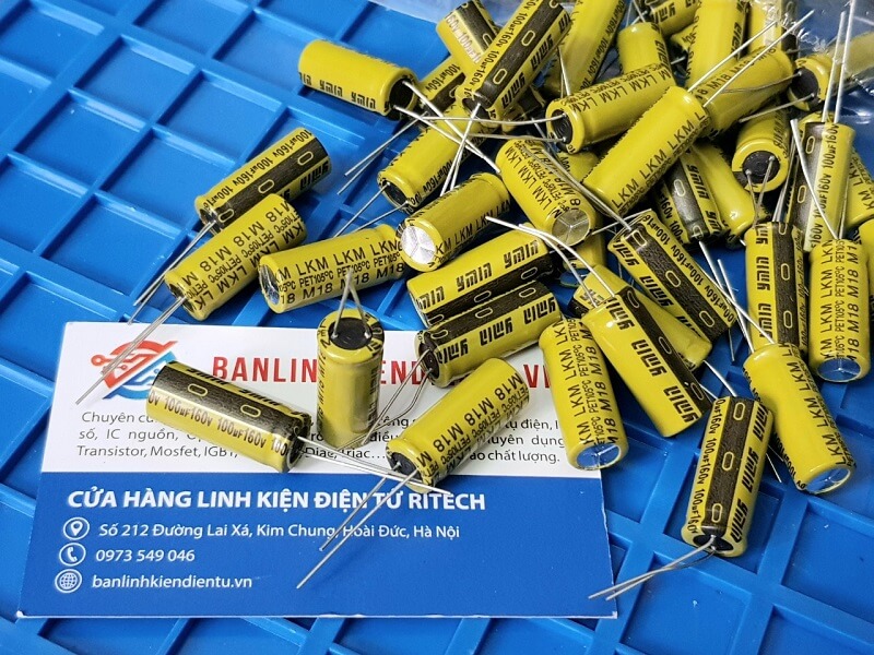 Tụ hóa LKM 100uF 160V 10x25mm 2 Tụ hóa LKM 100uF 160V 10x25mm - Ảnh 2