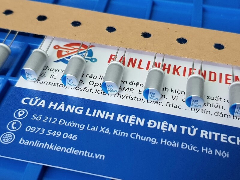 Tụ nhôm 330uf 16v kích thước 5x9mm (chân cắm) 1 Tụ nhôm 330uf 16v kích thước 5x9mm (chân cắm)