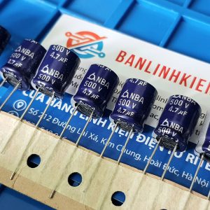 Tụ hóa 4.7uF 500V NBA 10x13mm