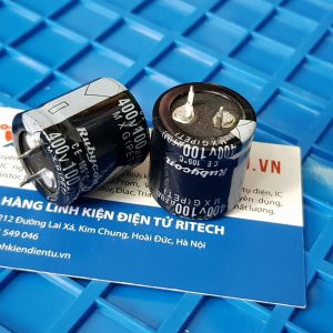 Alternative view of Tụ hóa Rubycon 100uF 400V kích thước 25x25mm