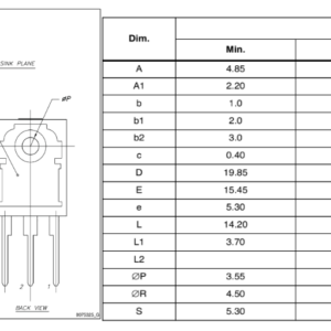 STW48NM60N 48NM60N 48NM60 TO-247 48A 600V N-ch MOSFET Transistor ( Tháo máy ) 3 kich thuoc STW48NM60N