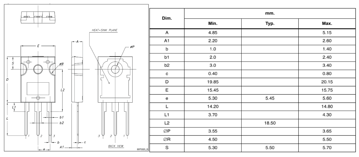 STW48NM60N 48NM60N 48NM60 TO-247 48A 600V N-ch MOSFET Transistor ( Tháo máy ) 2 STW48NM60N 48NM60N 48NM60 TO-247 48A 600V N-ch MOSFET Transistor ( Tháo máy ) - Ảnh 2
