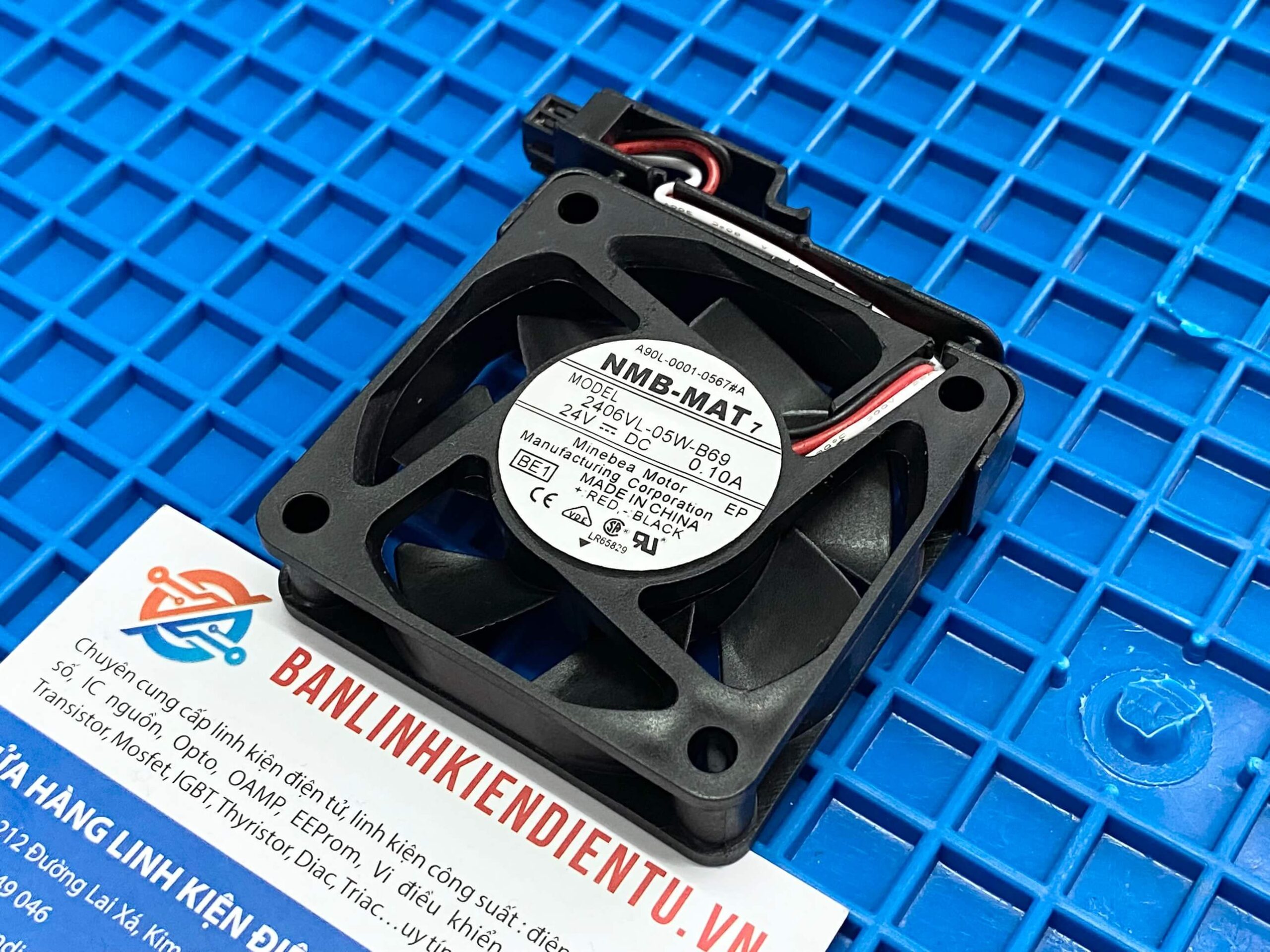 Quạt NMB - MAT A90L-0001-0567#A 2406VL-05W-B69 24V 0.1A 60x60x15mm 2 Quạt NMB - MAT A90L-0001-0567#A 2406VL-05W-B69 24V 0.1A 60x60x15mm - Ảnh 2