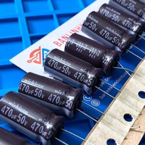 Tụ hóa Nichicon 470uF 50V 105 độ 12.5x25mm