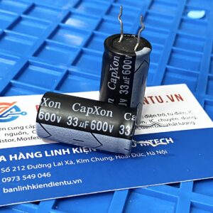 Tụ hóa CapXon 33uF 600V 16x31.5mm