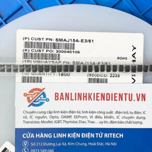 SMAJ15A-E3/61 SMAJ15A BM Diode 15V DO-214AC 3 SMAJ15A BM 1