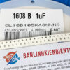 tu dan 1uF 0603 25v