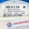 Tụ dán 2.7nF 50V 0603 CL10B272KB8NNNC
