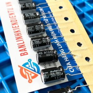Tụ hóa Rubycon 100uF 50V 8x11.5mm