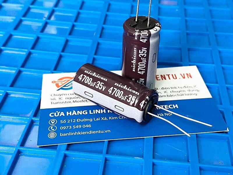 Tụ hóa Nichicon 4700uF 35V 18x35mm 2 Tụ hóa Nichicon 4700uF 35V 18x35mm - Ảnh 2