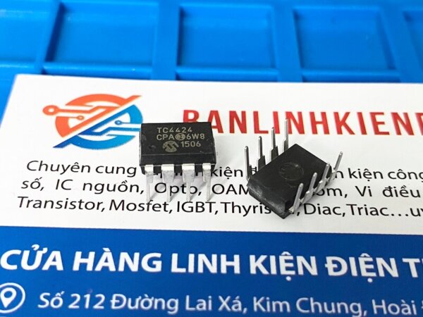 TC4424CPA, TC4424 IC điều khiển Mosfet DIP-8 (nhập khẩu) - Ảnh 2