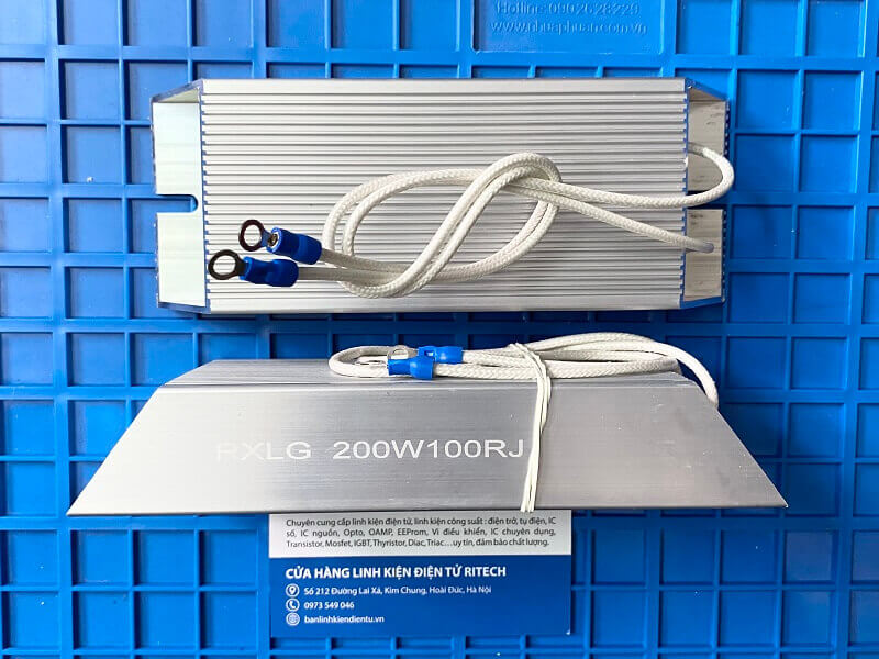 Điện trở xả vỏ nhôm 200W 100R RXLG 200W100RJ 1 Điện trở xả vỏ nhôm 200W 100R RXLG 200W100RJ