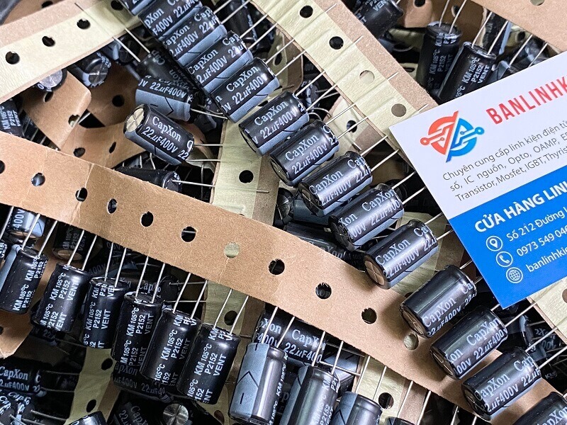 Tụ hóa CapXon 22uF 400V 10x17mm 2 Tụ hóa CapXon 22uF 400V 10x17mm - Ảnh 2