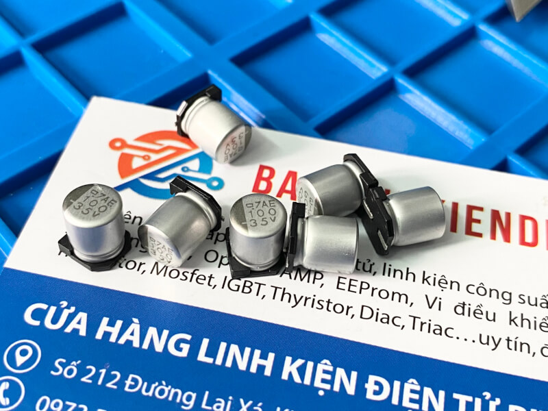 Tụ nhôm 100uF 35V kích thước 6.3x8mm 1 Tụ nhôm 100uF 35V kích thước 6.3x8mm