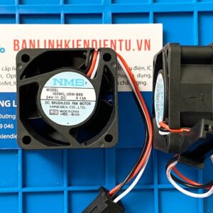 Quạt NMB 1608KL-05W-B69 24V 0.13A 40x40x20mm giắc đen 5 1608KL 05W B69 giac den