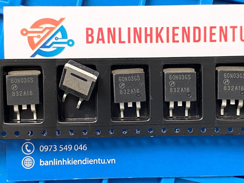 60N03GS, AP60N03GS Mosfet kênh N 55A 30V TO-263 1 60N03GS, AP60N03GS Mosfet kênh N 55A 30V TO-263