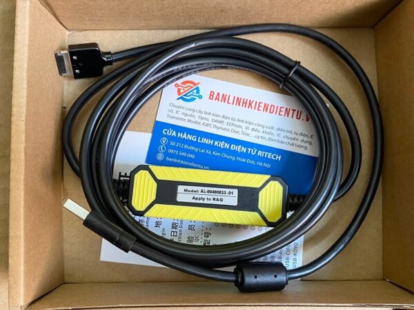 Cáp nạp chương trình cho Servo Sanyo denki dòng RS1 / QS1 SANMOTION AL-00490833-01