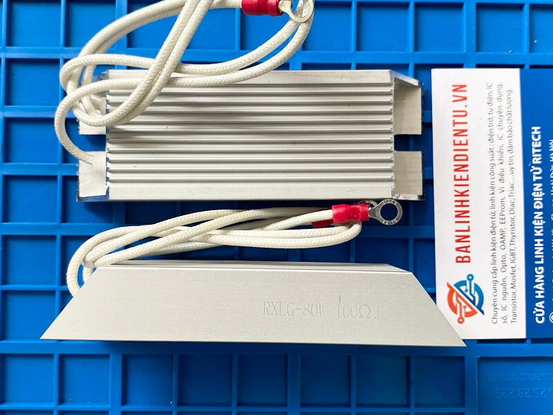 Điện trở xả vỏ nhôm 80W 100R RXLG 80W100RJ 1 Điện trở xả vỏ nhôm 80W 100R RXLG 80W100RJ