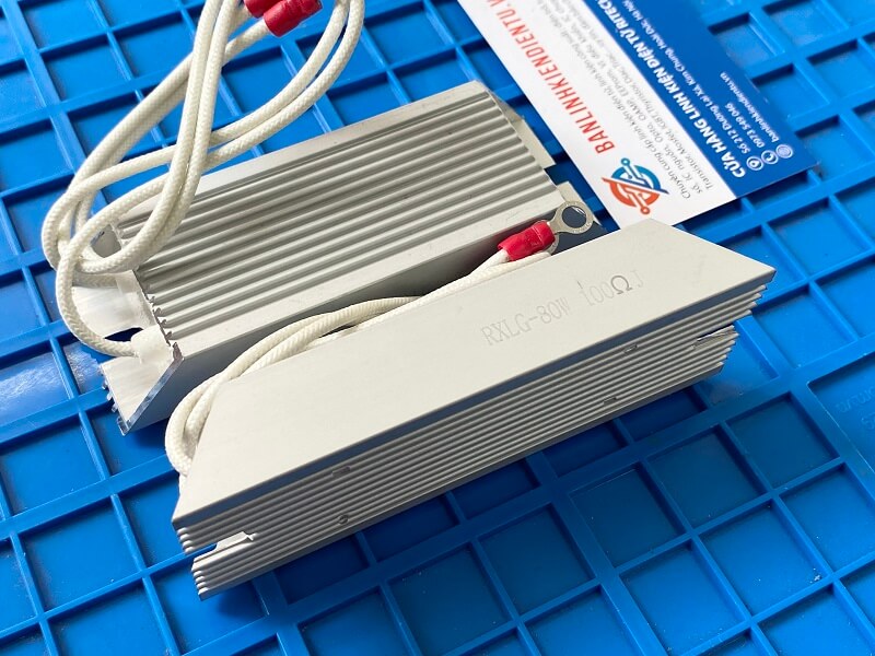 Điện trở xả vỏ nhôm 80W 100R RXLG 80W100RJ 2 Điện trở xả vỏ nhôm 80W 100R RXLG 80W100RJ - Ảnh 2