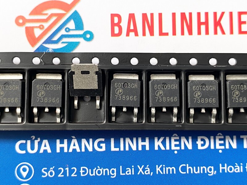60T03GH, AP60T03GH Mosfet kênh N 45A 30V TO-252 1 60T03GH, AP60T03GH Mosfet kênh N 45A 30V TO-252