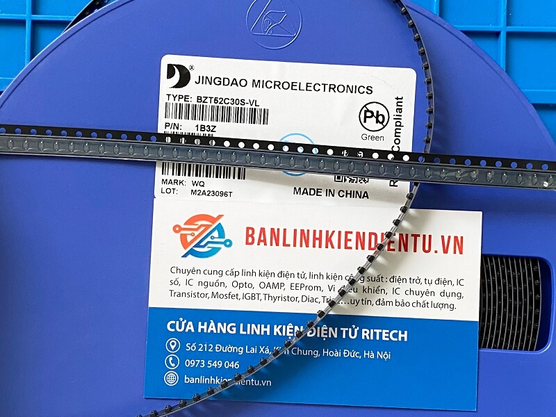BZT52C30S-VL kí hiệu WQ diode zener 30V SOD-323 0805 2 BZT52C30S-VL kí hiệu WQ diode zener 30V SOD-323 0805 - Ảnh 2