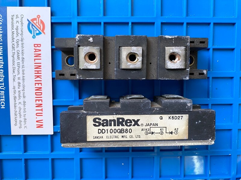 DD100GB80 Module diode 100A 800V (tháo máy) 1 DD100GB80 Module diode 100A 800V (tháo máy)