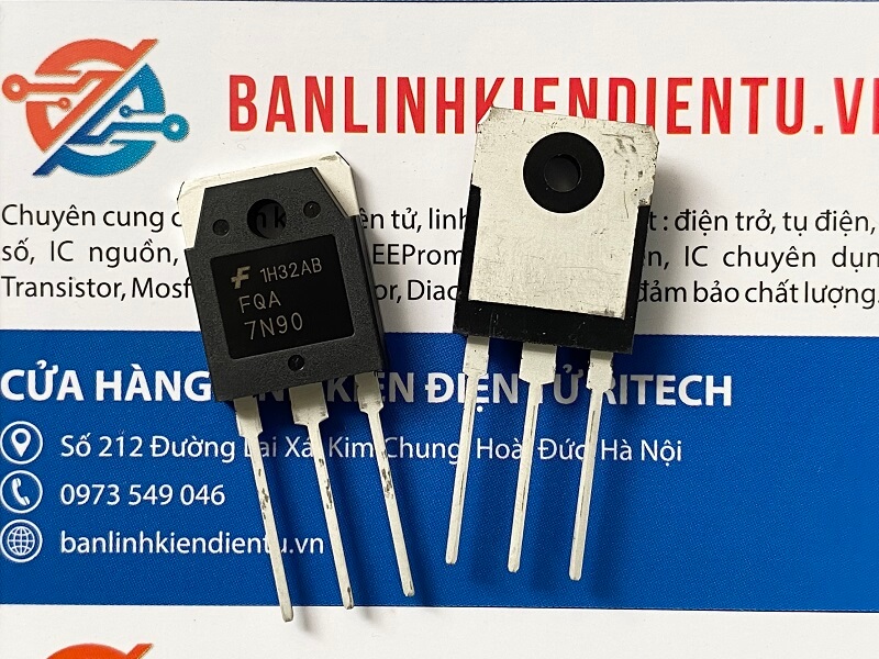 FQA7N90 Mosfet kênh N 7A 900V TO-3P 1 FQA7N90 Mosfet kênh N 7A 900V TO-3P