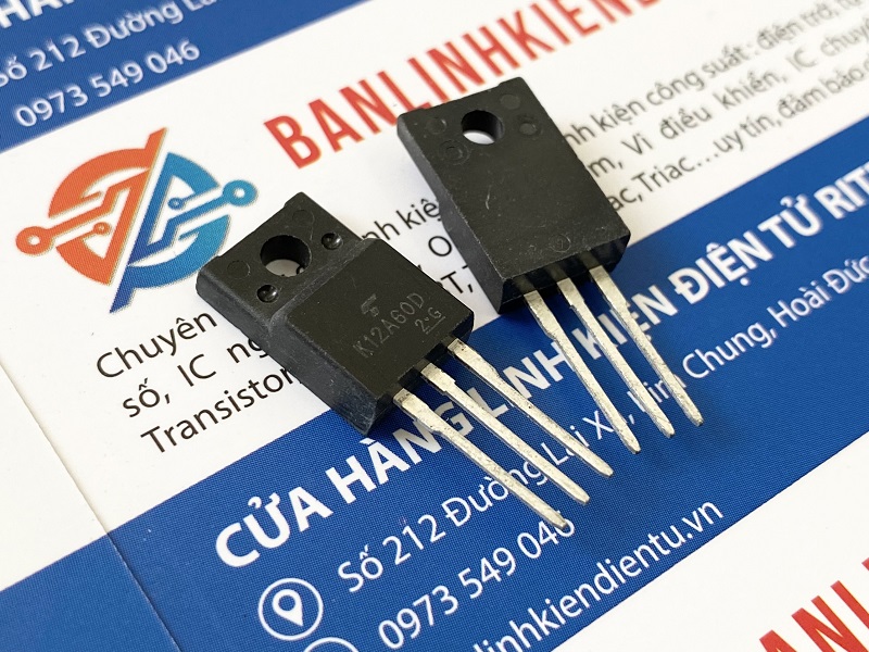 K12A60D TK12A60D Mosfet kênh N 12A 600V TO-220 2 K12A60D TK12A60D Mosfet kênh N 12A 600V TO-220 - Ảnh 2