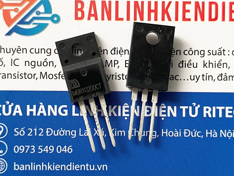 MBR10200CT Diode Schottky 10A 200V TO-220 (lưng nhựa) 1 MBR10200CT Diode Schottky 10A 200V TO-220 (lưng nhựa)