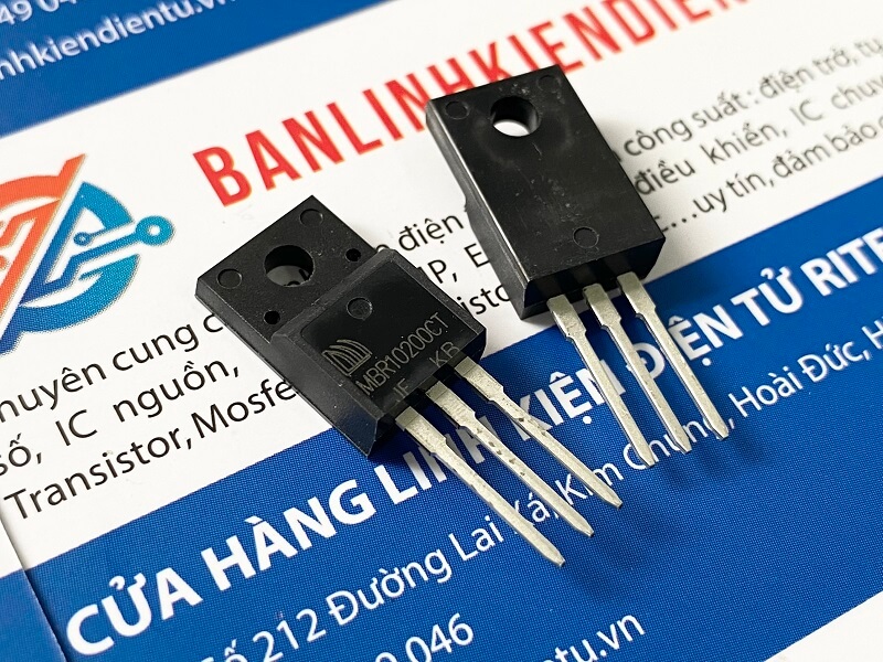 MBR10200CT Diode Schottky 10A 200V TO-220 (lưng nhựa) 2 MBR10200CT Diode Schottky 10A 200V TO-220 (lưng nhựa) - Ảnh 2