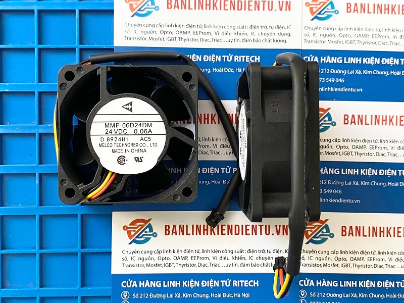 Quạt Mitsubishi MMF-06D24DM-AC5 DC 24V 0.06A 60x60x25mm 1 Quạt Mitsubishi MMF-06D24DM-AC5 DC 24V 0.06A 60x60x25mm