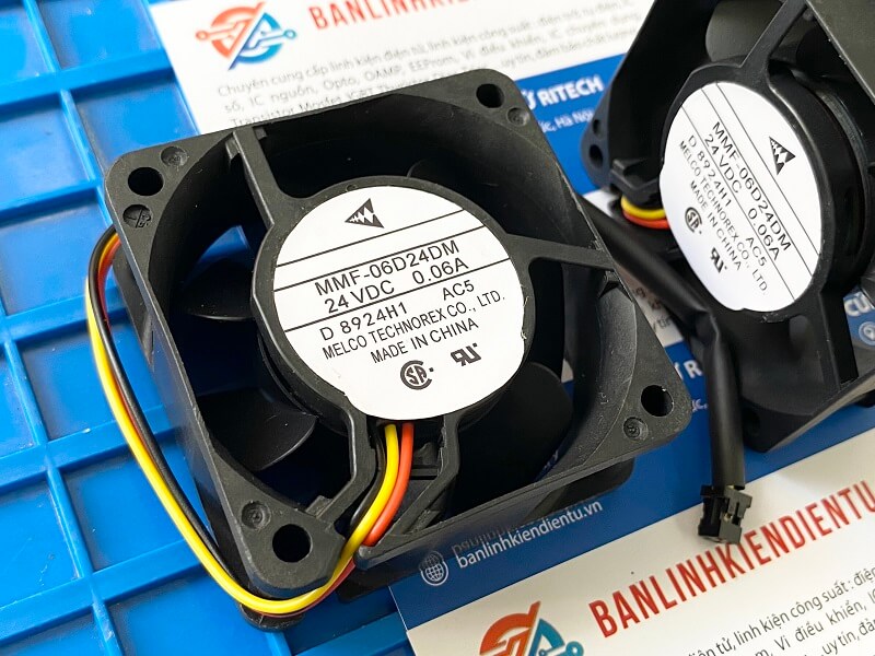 Quạt Mitsubishi MMF-06D24DM-AC5 DC 24V 0.06A 60x60x25mm 2 Quạt Mitsubishi MMF-06D24DM-AC5 DC 24V 0.06A 60x60x25mm - Ảnh 2