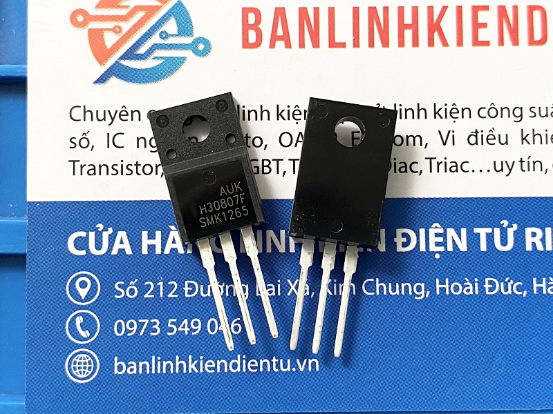 SMK1265 SMK1265F Mosfet kênh N 12A 650V TO-220 2 SMK1265 SMK1265F Mosfet kênh N 12A 650V TO-220 - Ảnh 2